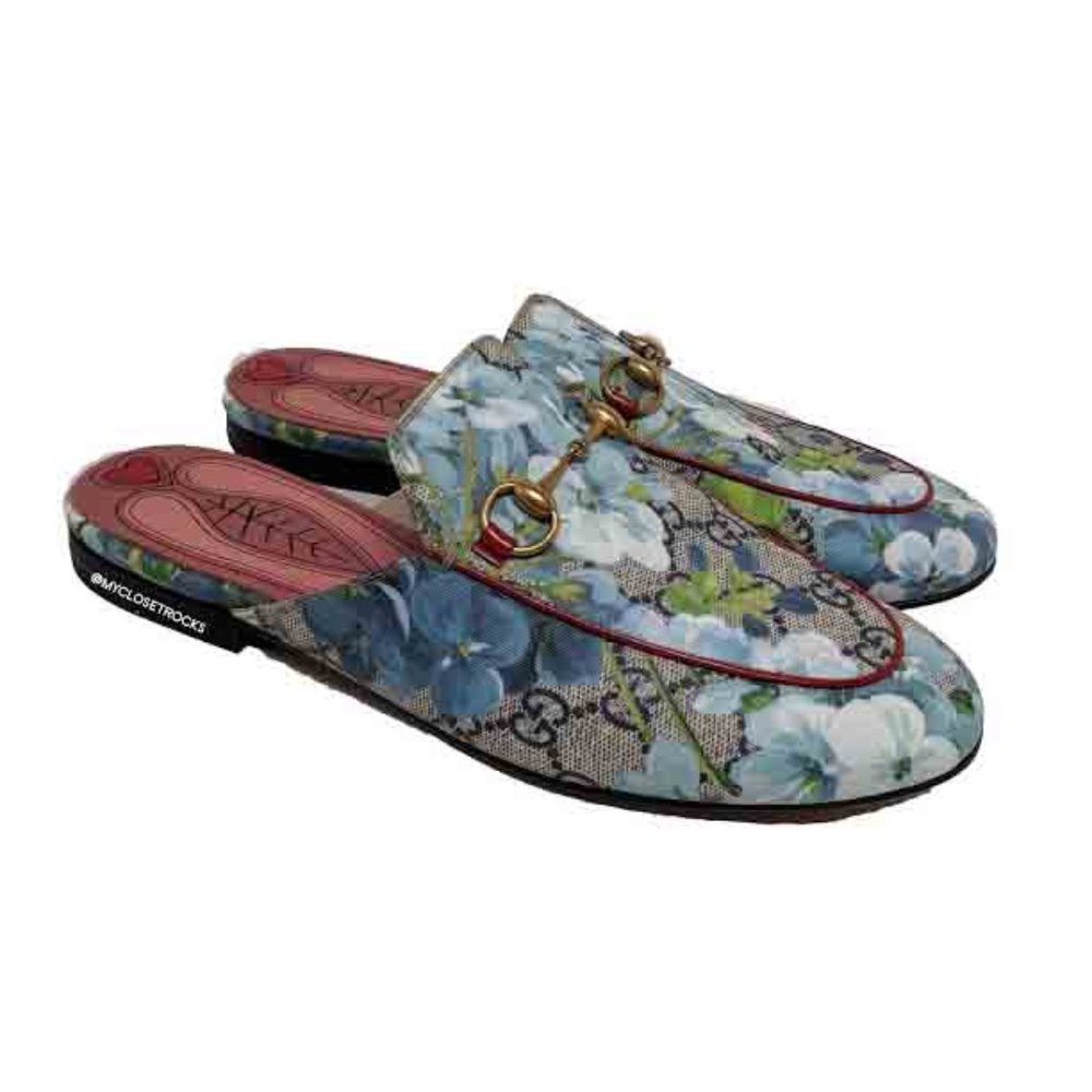 SOLD Gucci Blooms Princetown Loafers US 8 EU 38 - Picture 1 of 5